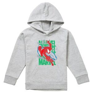 Spider-Man Childrens/Kids Wall Crawling Hoodie / Athletic Heather